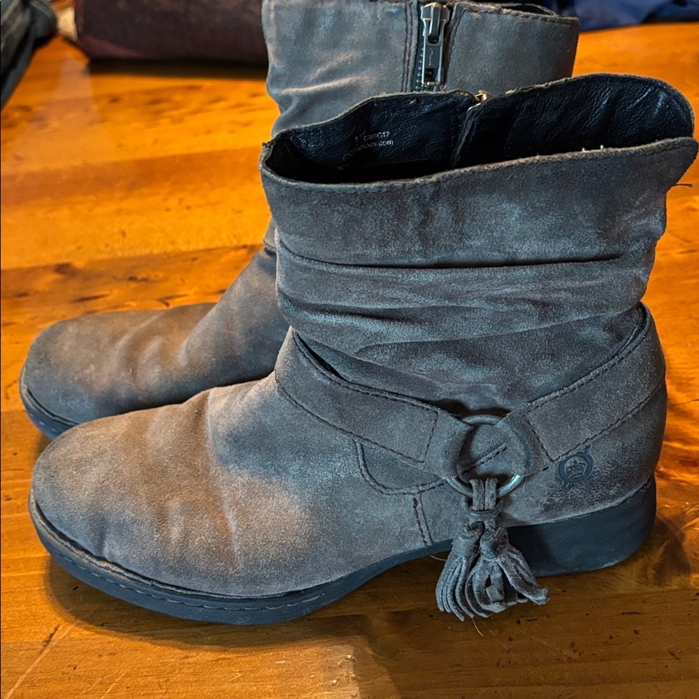 Born Brown Suede Ankle Boots